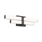 Z-Lite Zane Vanity, 2-Light, 18 In.W x 2.5 In.L x 5 In.H, Matte Black/Frosted 1008-18W-MB-LED - alternate 5